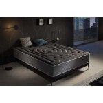 Moonia matelas mousse premium black multizone 27cm 90x190cm fermet� medium