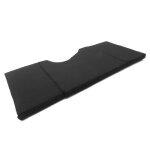 Matelas de camping pliable pour renault trafic x83 2001 - 2004 en polyester noir
