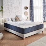 Matelas dream komfort 140x190 cm - technologie blue latex et mousse hr  mmoire de forme - rversible ...