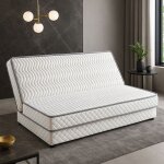 Matelas ferme pour clic clac alse 140x200 cm epaisseur 15 cm - dim assise 70 cm - dhoussable housse lavable ...