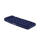 Matelas gonflable camping - bestway - 1 place - 185x76x22 cm avec pompe � pied int�gr�e