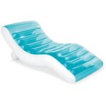 Matelas gonflable chaise longue intex - asym�trique - bleu oc�an - 191 x 99 cm