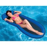 Matelas gonflable semi immerg� piscine