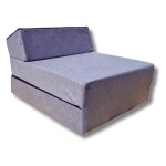 Matelas de jeunesse lit fauteuil futon pliable pliant - natalia spzoo - gris - mousse - ferme - 1 place ...