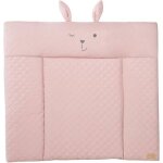 Matelas  langer - roba - visage de lapin lily rosa - 85 x 75 cm - rose