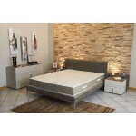 Matelas latex naturel 90x200 x 22 cm trs ferme - tissu 100% coton - 5 zones de confort - ame poli lattex ...