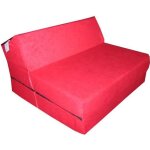 Matelas chauffeuse lit fauteuil futon pliable pliant 160x60x12 cm - natalia spzoo - rouge - mousse - ... Matelas chauffeuse lit fauteuil futon pliable pliant 160x60x12 cm - natalia spzoo - rouge - mousse - ...