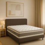 Matelas mousse � m�moire de forme 120x190 cm - soutien ferme 21 cm et protection incluses - matelas deluxe ...
