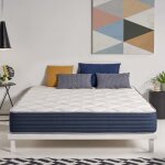 Matelas naturalex aurora 140x190 cm - blue latex - hr - mousse à mémoire - indépendance de couchage Matelas naturalex aurora 140x190 cm - blue latex - hr - mousse à mémoire - indépendance de couchage