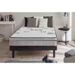 Matelas naturalex top - carbone 90x190 cm mousse  mmoire de forme bio memory + systme hq aero latex ...