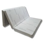 Matelas pliable natalia spzoo - gris - mousse pu 21kg / m^3 - 1 place - lavable en machine Matelas pliable natalia spzoo - gris - mousse pu 21kg / m^3 - 1 place - lavable en machine