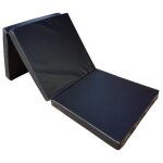 Matelas pliant en faux cuir - natalia spzoo - 195 x 65 x 8 cm - ferme - noir - mousse Matelas pliant en faux cuir - natalia spzoo - 195 x 65 x 8 cm - ferme - noir - mousse