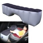 Vipith matelas pneumatique voiture - coussin si�ge arri�re universel en pvc bleu / noir charge 300 kg ...