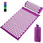 Matelas de relaxation - sotech - kit dacupression - violet - rohs - 230 clous sur tapis 66 sur oreiller ...