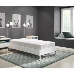 Matelas 90x190 cm matelas � ressort epaisseur 18 cm �paisseur en mousse m�moire de forme transpirant ...