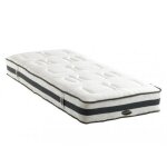 Matelas ressorts ensach�s et m�moire de forme amarante de naturea - 90x200cm