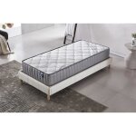 Matelas + sommier (90 x 190cm) - matelas sirius latex naturel 16cm + sommier bois stable & robuste revtement ...