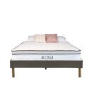 Matelas + sommier - alona - gregory - mémoire de forme - 2 places - gris 120x190 Matelas + sommier - alona - gregory - mémoire de forme - 2 places - gris 120x190