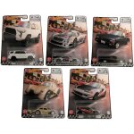 Mattel gjt68 hot wheels premium set de 5 real riders boulevard toyota mercedes nissan vw beetle honda ...