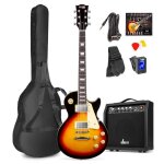 Pack guitare lectrique - max - style lp - ampli 40w - accessoires complets - dbutants
