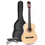 Guitare acoustique classique max soloart avec repose - pied - bois
