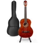 Max soloart guitare acoustique classique avec support de guitare - marron idal pour dbuter la guitare ...