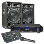 Max12 pack sonorisation un amplificateur et une table de mixage - 1200 watts un kit pour une soire karoak ...