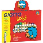 Feutre - giotto - maxi - lot de 12 - pointe bloquée 5. 5mm - couleurs sécurisées et lavables Feutre - giotto - maxi - lot de 12 - pointe bloquée 5. 5mm - couleurs sécurisées et lavables