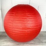 Maxi lampion boule g�ante chinoise rouge diam�tre 80 cm lanterne japonaise � suspendre mariage st valentin ...