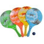 Maxi palette de beach ball - sportifrance - lot de 2 raquettes - rouge - adulte - homme