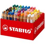 Crayons woody 3 in 1 - stabilo - maxi schoolpack - 76 crayons - 4 taille - crayons - multi - surfaces ...
