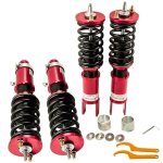 Maxpeedingrods amortisseur rglable suspension kit rouge pour honda civic crx 88 - 91 1. 6