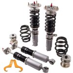Maxpeedingrods kit suspension combines filetes amortisseurs ajustable pour bmw e46 3 series gray