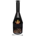 Maxxgarden brasero heracles 45x135 cm - chemine de jardin - chemine d?extrieur - pole de jardin ...