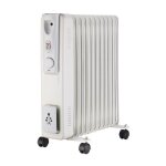 Maxxhome radiateur  huile - thermostat rglable - 2500w - 2 rglages de chaleur - blanc