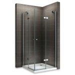 Maya cabine de douche h 190 cm en verre dimensions - 70 x 100 cm verre - transparent