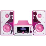 Chane compacte - lenco - mc - 020 - bluetooth - fm radio - usb - rose
