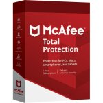 Antivirus mcafee total protection - mcafee - 1 poste - abonnement 1 an - pc - mac - android - ios
