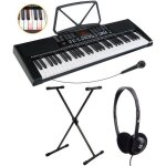 Mcgrey lk - 6120 - mic clavier � touches lumineuses avec microphone set comprenant statif et casque noir ...