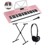 Clavier - mcgrey - lk - 6120 - mic - 61 touches lumineuses - microphone inclus - set avec casque et support ...