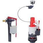 Mcanisme de wc double poussoirs  cble wirquin mw avec robinet flotteur jollyfill latral