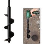 Mche de tarire de jardinage perceuse  spirale outil de plantation pratiquevis rapide planteur pour ...