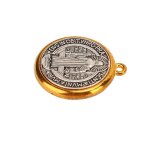 M�daille saint beno�t - tbest - m�tal antirouille - motif exquis - signification religieuse
