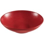 Lot de 6 assiettes creuse a salade ou a pates stone rouge - medard de noblat