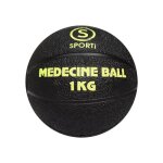 Mdecine ball gonflable sporti france - noir / vert clair - 1 kg