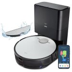 Medion x50 sw - robot aspirate0ur laveur avec station de vidange - navigation laser - puissance 8000 ...