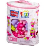 Mega bloks first builders sac rose 80 blocs - 12 mois et +