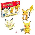 Mega construx - pok�mon - coffret trio �volution pikachu - jouet de construction - 7 ans et +