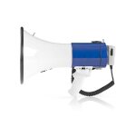 Mgaphone 25 w porte de 1500 m microphone amovible blanc - bleu alpexe - 2721
