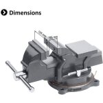 Meister etau base tournable 125 mm